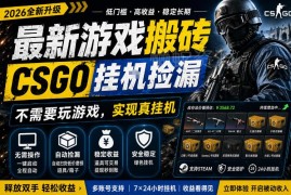 CSGO游戏搬砖赚钱项目详解 无需玩游戏手机即可操作盈利