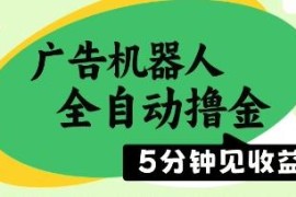 广告机器人全自动撸金项目揭秘 无需人工单机日入500+靠谱吗