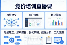 竞价员专属培训直播课 覆盖从思维建立到工具使用全流程技能提升