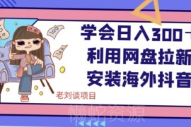 网盘拉新保姆级教程 靠分享海外抖音安装资源日入300实操攻略