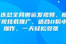 快手橙星推影视挂载搬运玩法 0粉小白可上手的低门槛副业项目