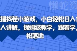 2024抖音直播找茬小游戏赚钱玩法 小白可落地保姆级实操教学