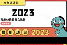 12月最新男粉副业项目：AI换脸美女跳舞玩法可实现日入过千