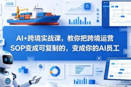AI+跨境实战课：教不同阶段卖家把跨境运营SOP转成可复制AI能力