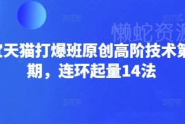 淘宝天猫打爆班第66期教程 连环起量14法高阶运营实操技巧