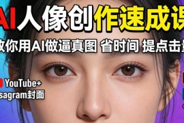 零基础AI人像创作速成课 轻松制作高点击率YouTube及Instagram封面