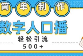 数字人口播制作创业短视频 精准引流500+创业粉实操方法