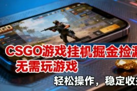 CSGO饰品全自动捡漏赚差价项目拆解 无需玩游戏操作简单收益稳
