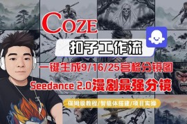Coze智能体工作流生成AI漫剧分镜 多宫格一致性保姆级全流程教学