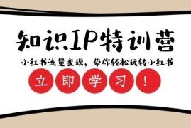 23节小红书知识IP特训营 全链路教你流量变现实操玩法