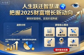 2025财富增长新动向解读 人生跃迁智慧课内容全梳理