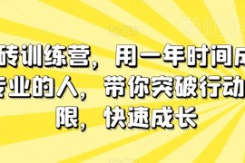 板砖训练营系统成长计划 一年助力突破行动局限成为专业人才