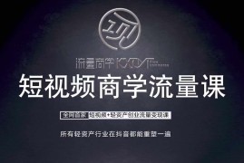 短视频商学流量课 从口播拍摄剪辑到轻资产创业变现全教学