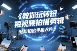 剪映短视频拍摄剪辑全教程 零基础轻松拍出高质量手机大片
