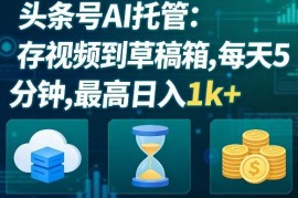 头条号AI托管副业实操指南 每天5分钟操作最高可日入千元