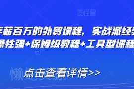 保姆级外贸实战全教程 从新人入门到业务进阶全体系教学