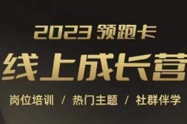 2023淘宝运营线上成长营 覆盖全岗位及直通车万相台实操培训