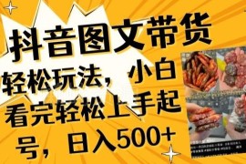 抖音图文带货新手起号全指南 小白零门槛上手实操方法详解