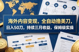 海外内容变现全自动玩法 单账号日入50美金保姆级教程