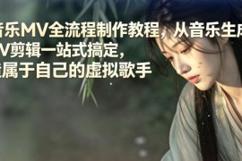 AI虚拟歌手MV全流程制作教程 从生成到剪辑零基础可掌握
