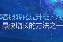 金牌客服转化提升班学习 打造高转化团队提升店铺经营利润率