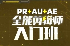 PR+AU+AE三合一全能剪辑入门班 零基础剪辑必学系统课程
