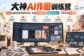 Stable Diffusion零基础AI绘画教程 从安装到ControlNet实操全讲解