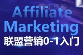 Affiliate联盟营销0-1入门 基本逻辑平台规则及联盟客玩法全解析