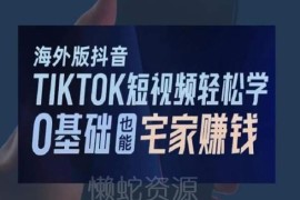 0基础TikTok运营入门教程 宅家学海外短视频变现实用技巧