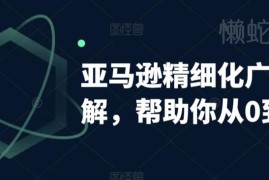亚马逊精细化广告从0到1教程 自动权重解读及手动打法详解