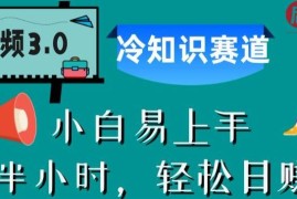 中视频3.0冷知识赛道实操指南 每天半小时即可获得副业收益