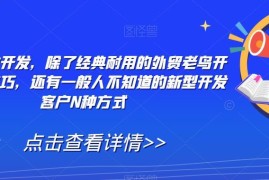 外贸客户精准开发指南：老鸟技巧及新型获客方法汇总