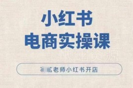 2024小红书开店全流程实操课 覆盖入驻选品运营售后全环节