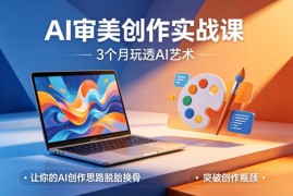 AI审美创作实战课详解 3个月系统掌握AI艺术创作核心技能
