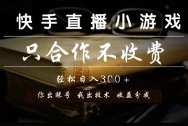 快手直播小游戏无费合作玩法 分润模式及合作要求详解
