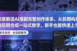 AI漫剧完整创作体系深度解析 从构思到合成全流程新手教学