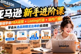 亚马逊新手零基础运营课 学FBA Listing打造到稳定出单全流程