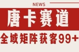 唐卡赛道私域引流获客实操 自热矩阵SOP稳定日引99+精准客资