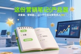 小白从零到月入过万营销笔记 产品流量成交核心攻略汇总
