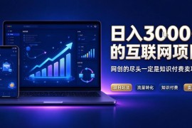 网创长期稳定项目怎么选 知识付费卖项目变现模式详解