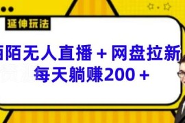 陌陌无人直播搭配网盘拉新实操玩法 低门槛增收项目操作指南