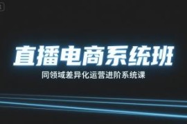 直播电商差异化运营进阶系统课 全链路掌握带货实操技能