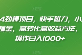 2024快手磁力聚星撸金项目详解 低门槛批量操作变现实操指南