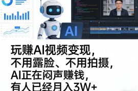 无需露脸拍摄的AI视频变现教程 低门槛副业实操入门指南