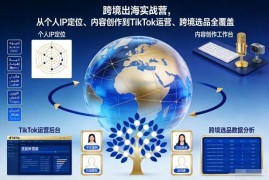 跨境出海实战营教程 覆盖IP定位内容创作TikTok运营选品全环节