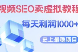 利用视频SEO售卖虚拟产品 稳定日入千元实操教程全解析