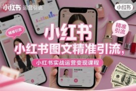 小红书实战运营变现课程 图文精准引流全流程实操教学