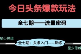 头条系列7期项目全拆解 新手从0到1实操避坑干货指南