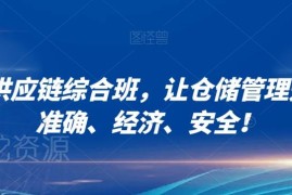 电商供应链综合班教程 仓储管理优化与店铺盈利提升实用方法