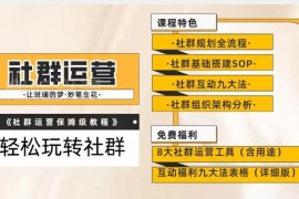 社群运营保姆式教程 九大互动法八款工具附可复用SOP流程